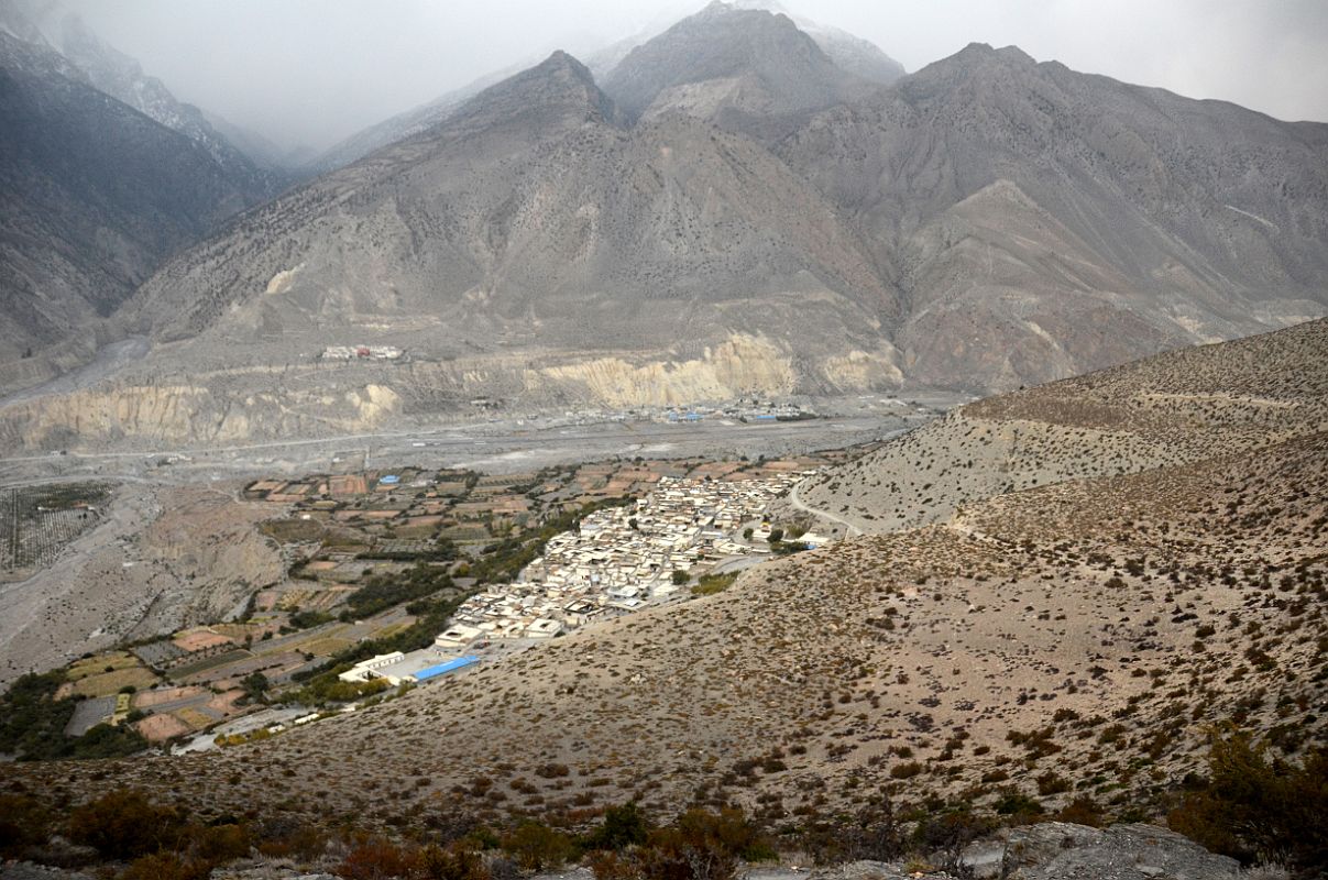 14 Thini And Jomsom After Descending 2500m From The Mesokanto La 